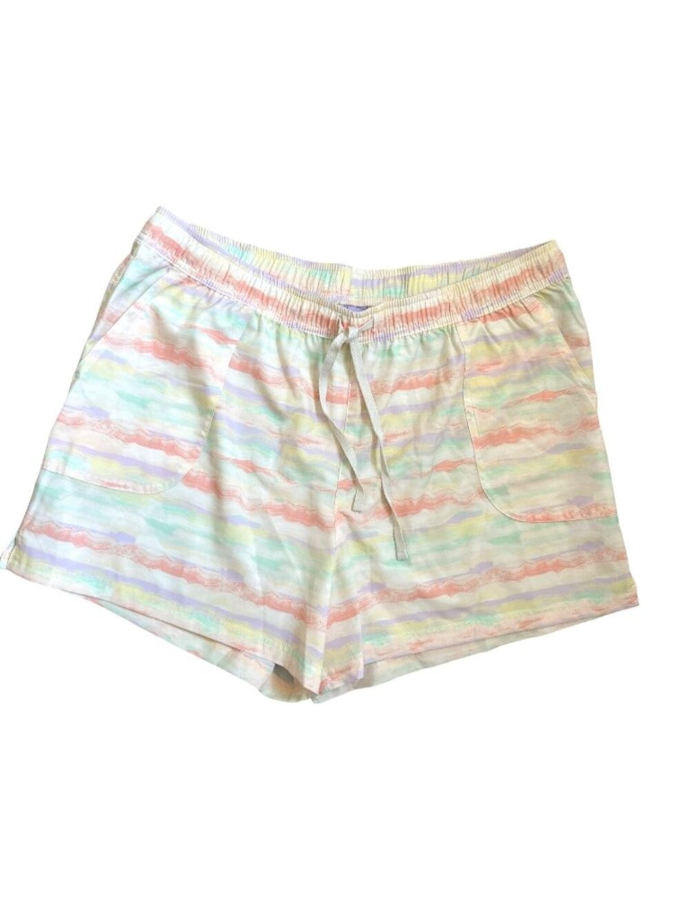 NWT Willow Blossom women's pastel athletic shorts size XL Athleisure, Gym Comfy